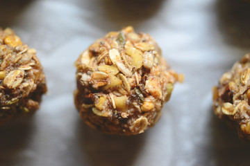 Woman hands making healthy biscuits  - Home made holliday cookie