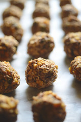 Woman hands making healthy biscuits  - Home made holliday cookie