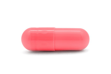 pills capsules isolated on white background