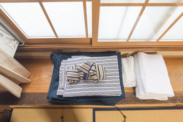 Yukata in bedroom japan