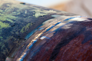 Soudure sur pipeline - Chantier - France