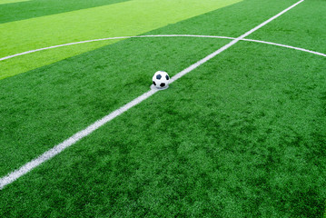 soccer field grass with ball at kick off point art, soccer, fiel