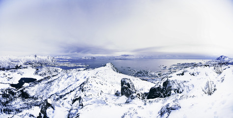Fototapeta na wymiar Svolvær, Lofoten Islands, Norway