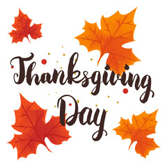 Hand drawn Thanksgiving typography poster. Celebration quote for Thanksgiving Day postcard. Thanksgiving vector brush style calligraphy
