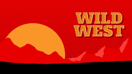 Minimalistic landscape background