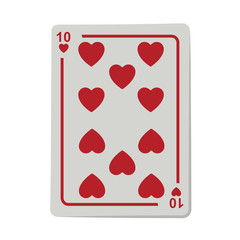 casino heart cards poker icon over white background.  gambling games design. vector illustration