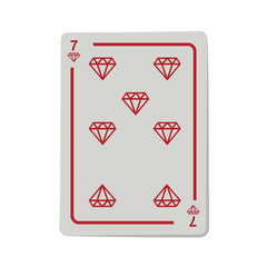 casino diamond cards poker icon over white background.  gambling games design. vector illustration