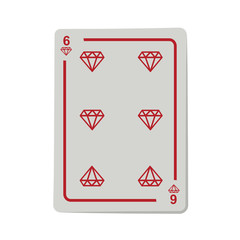 casino diamond cards poker icon over white background.  gambling games design. vector illustration