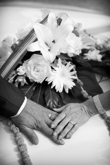 Alliances, bouquet de la mariée