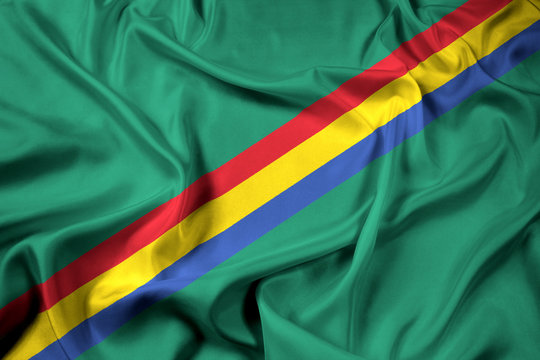 Waving Flag of Drochia, Moldova