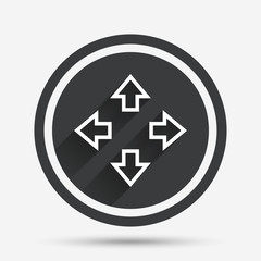 Fullscreen sign icon. Arrows symbol.