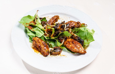salad with chicken