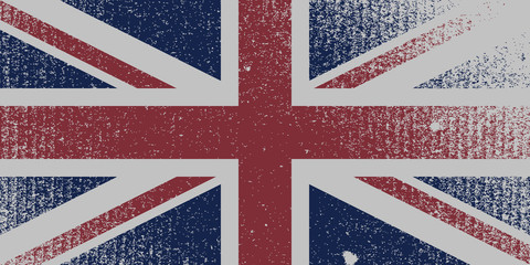 Fototapeta premium Distressed Flag Of The United Kingdom. EPS10 vector.
