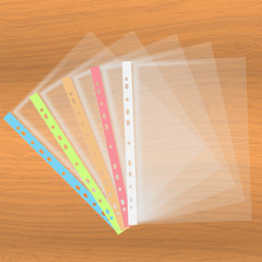 file, paper holder, multifora. vector illustration
