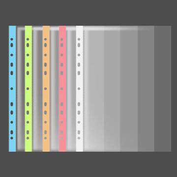 file, paper holder, multifora. vector illustration