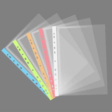 file, paper holder, multifora. vector illustration