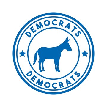 democrat political party animal vector illustration design