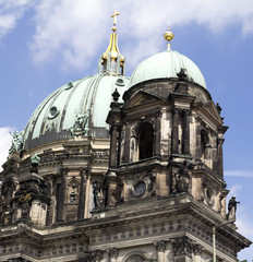 Fototapeta na wymiar Berlin Cathedral (Berliner Dom) - famous landmark on the Museum Island in Mitte district of Berlin. It was built between 1895 and 1905.