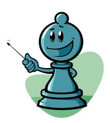 Funny chess pawn