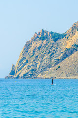 Obraz premium coastal landscape with blue sea and beautiful cliffs