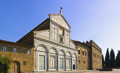Basilica San Miniato church in Florence or Firenze, Tuscany, Italy