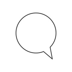 speech bubble icon. comic comunication cloud. vector illustration