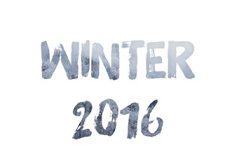Winter 2016 word concept