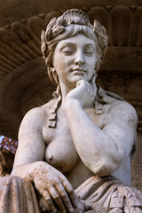 Fragment statue Danubius Water Fountain