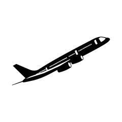 Fototapeta na wymiar airplane isolated pictogram image vector illustration design 