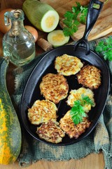  Vegetable fritters of zucchini