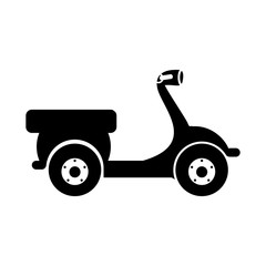 scooter bike pictogram icon image vector illustration design 