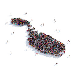 people group shape map Malta