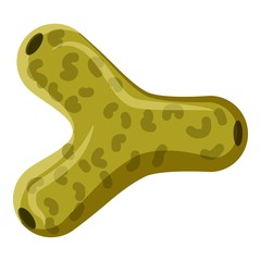 Bacteria or virus icon. Isometric 3d illustration of bacteria or virus vector icon for web