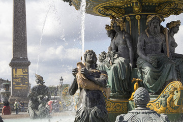 Fototapeta na wymiar Place de la Concorde in Paris,France