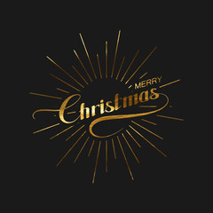 Merry Christmas. Holiday Vector Illustration.