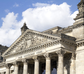  the German Parliament, in Berlin Mitte district, Germany