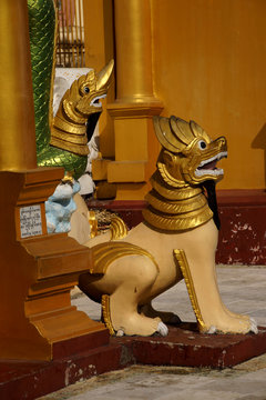 Chinthe  Protects  Pagoda