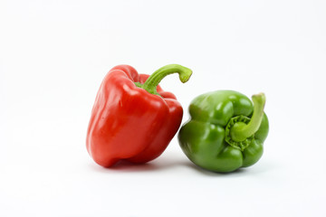 Sweet bell pepper isolated on white background