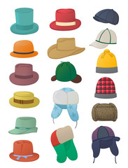  Set of men's hats