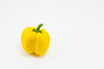 Sweet bell pepper isolated on white background