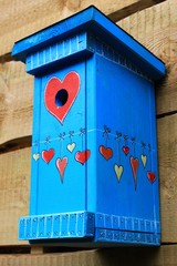 painted nesting box