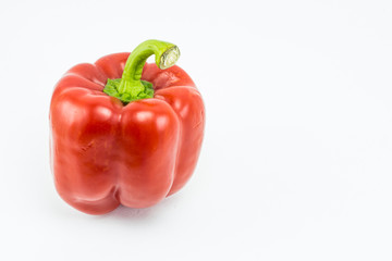 Sweet bell pepper isolated on white background