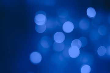 Blue Abstract christmas lights as background