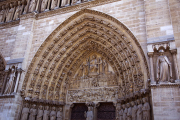 Obraz premium Details from Notre Dame cathedral in Paris, France