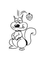Squirrel witty nut
