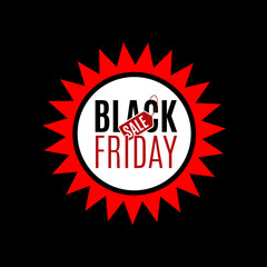 Obraz premium Black Friday sale design template. Creative banner. Vector illus