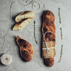 Homemade french baguette 