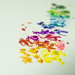 Farbspektrum aus Farbpigmenten