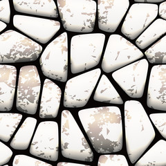 Seamless stone pebbles with natural effect pattern 
