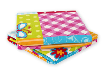 Zusammengefaltete Bettwäsche